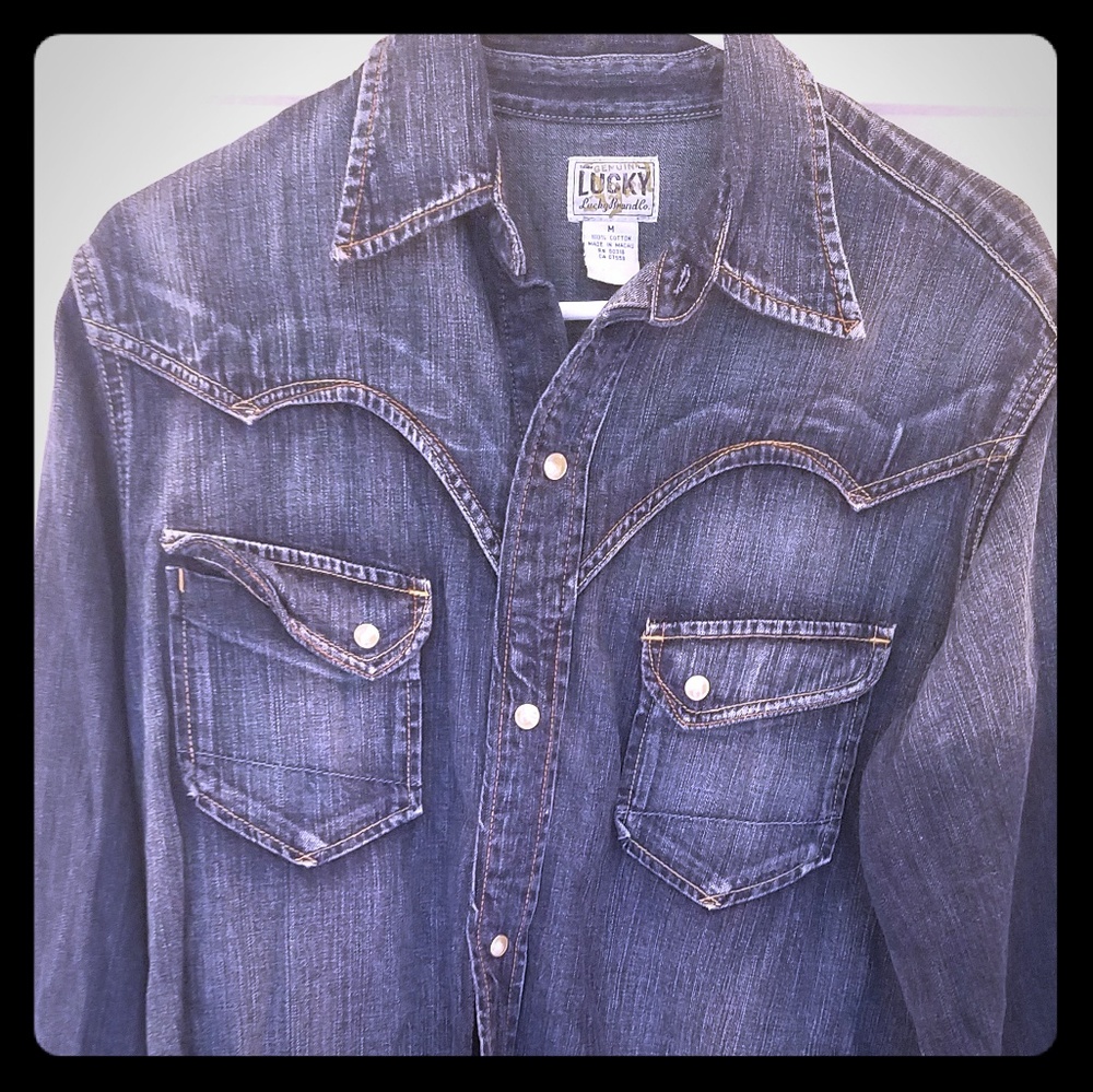 Lucky Brand Pearl Snap long sleeve shirt